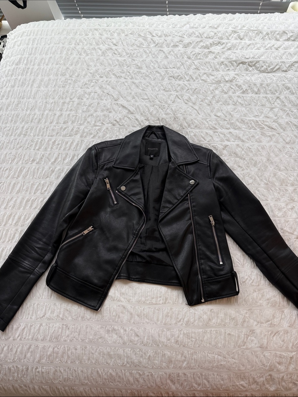 Black Faux Leather, Dynamite size XS